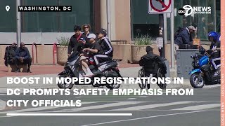 Boost in moped registrations in DC prompts safety emphasis from city officials