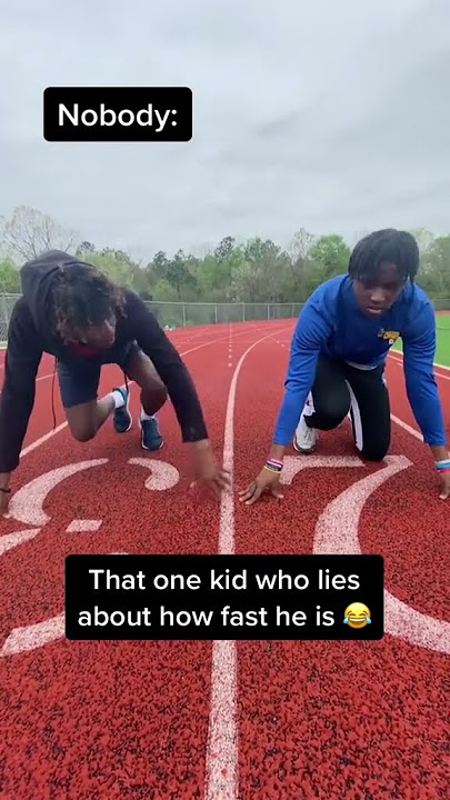 There’s always that kid who lies about how fast he is 😂😭 #shorts