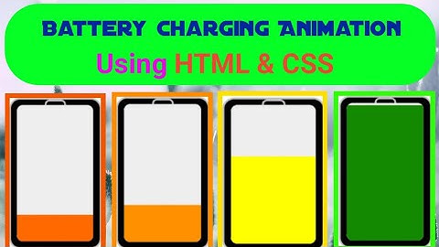 battery charging Animation using HTML & CSS|CSS tutorial for beginners