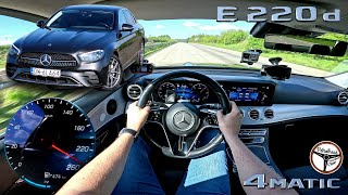 2020 Mercedes E220d 4matic (194 KM) | V-MAX, 100-200 km/h, próba autostradowa. | 4k