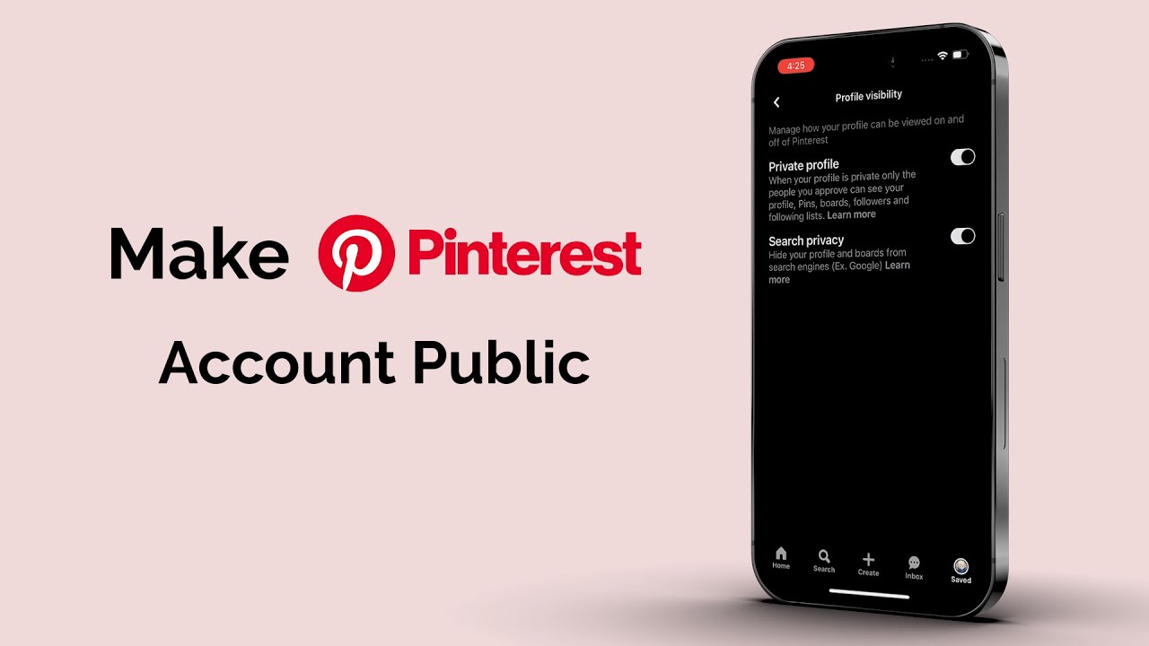 How To Make a Pinterest Account Public?