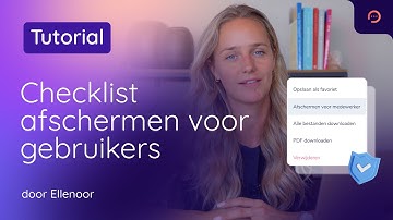 Checklist afschermen voor gebruikers | Woub Tutorial