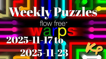 Flow Free Warps - Weekly Puzzles - Worm Challenge - 2025-11-17 to 23 - November 17th to 23rd 2025
