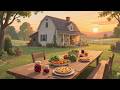 A Rustic 1930s Outdoor Meal — Another Place Where Simple Food Brings Comfort in Front of the Home