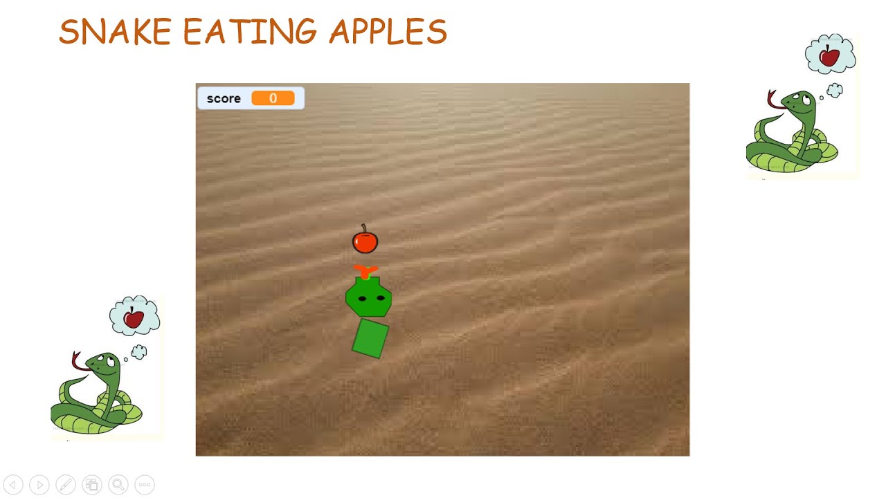 How to Make a Snake Eats Apple Game in Scratch
