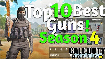 Top 10 Best Guns in Codm Season 4 | Gunsmith Loadout/Class setup | Cod Mobile