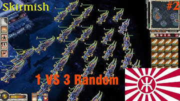 Red Alert 3: Skirmish #2: Empire Of The Rising Sun 1 Chấp 3 Random(Brutal AI) | Nguyen Dat Vlog