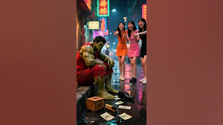 Hulk’s Shocking Transformation 😳 (Shoe Polisher to Showroom Owner 💥”) #hulk #ai #shorts