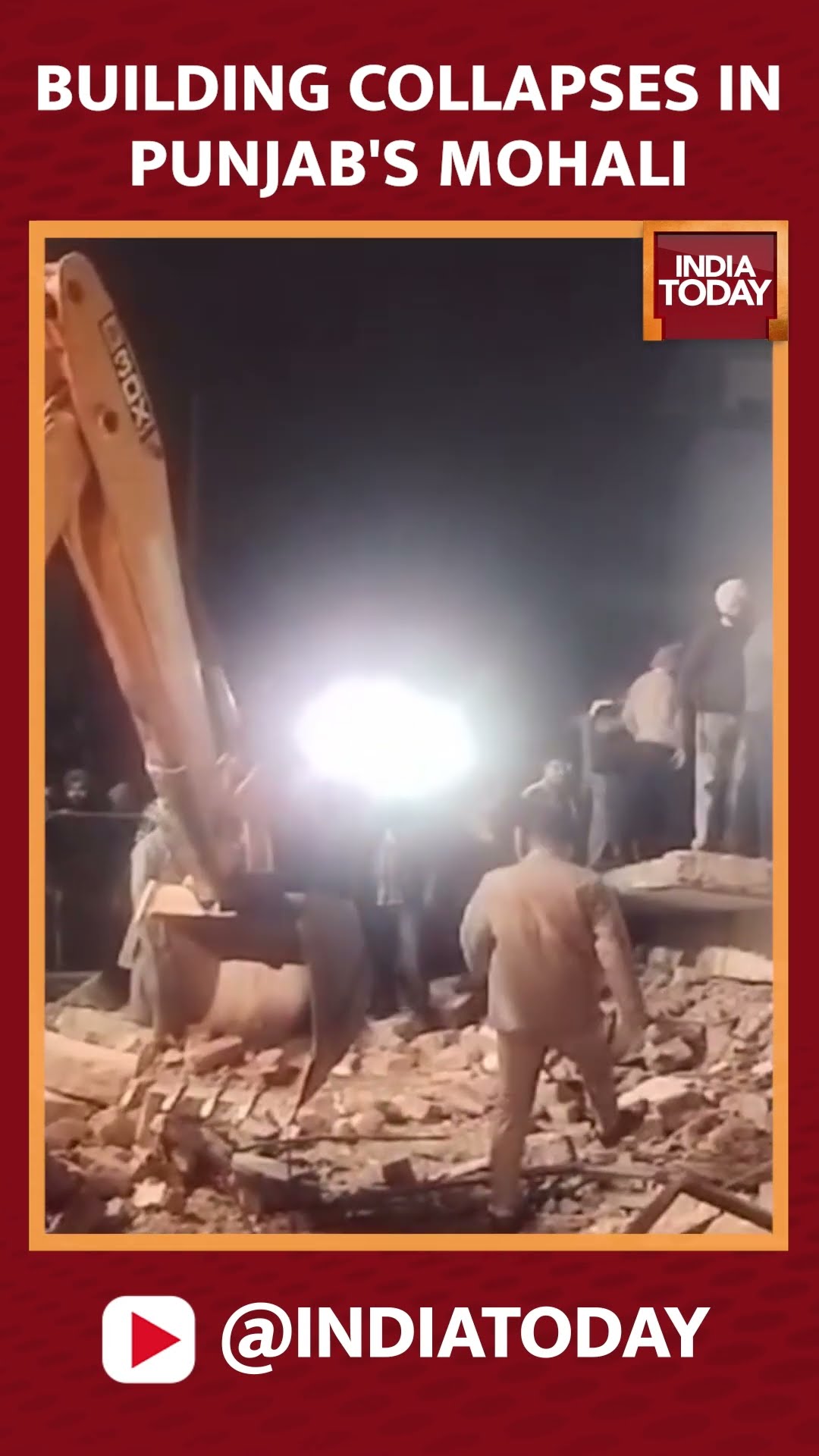 Rescue Operation By NDRF Underway After A Multi-Storey Building Collapsed In Punjab's Mohali #shorts