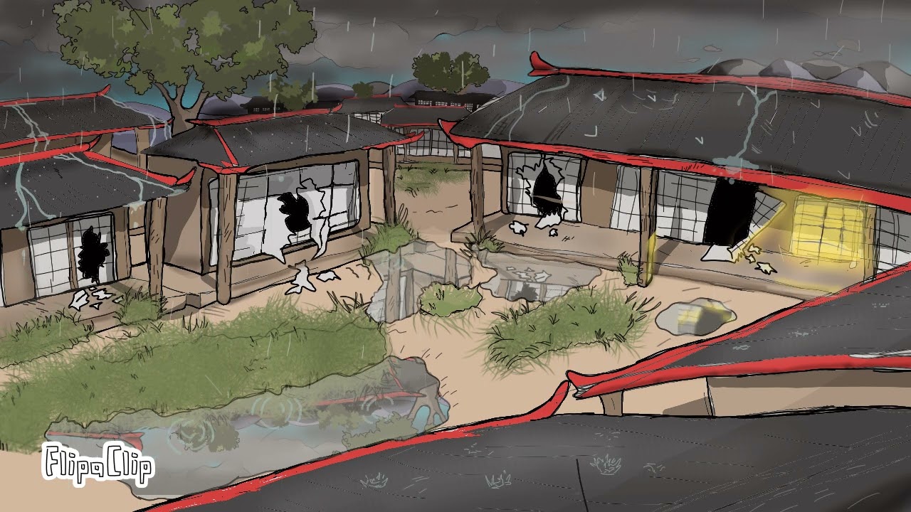 Animated Rain on Flipaclip clip