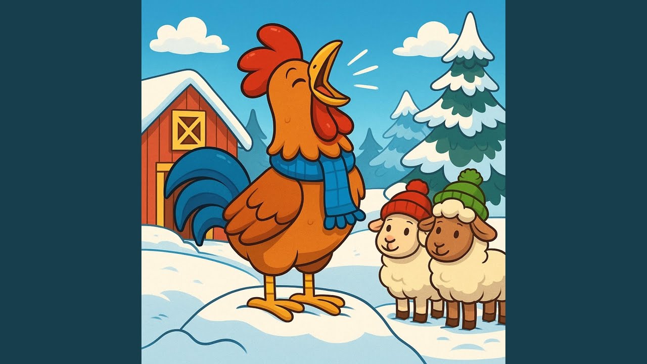 Frosty Cock-a-Doodle-Doo — Funny Winter Farm Song for Kids | North Dakota Fairytales