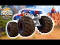 Monster Truck Mayhem Mountain! 😤⛰️ - Monster Truck Videos for Kids | Hot Wheels