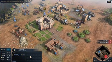 AOE IV Abbasid (Stoneater) vs French (A.I. Hardest)