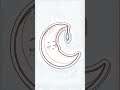 Cute Moon & Glowing Crystal Drawing - Easy Tutorial!