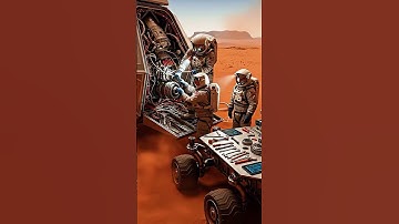 Future mechanics: Astronauts meticulously repairing #shorts #mars #spacetech #mustwatch #trending