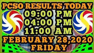Pcso Result 900pm Drawfeb282020friday