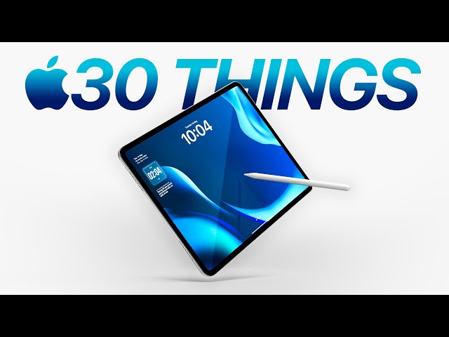 M4 iPad Pro - 30 Things You DIDN'T Know! class=