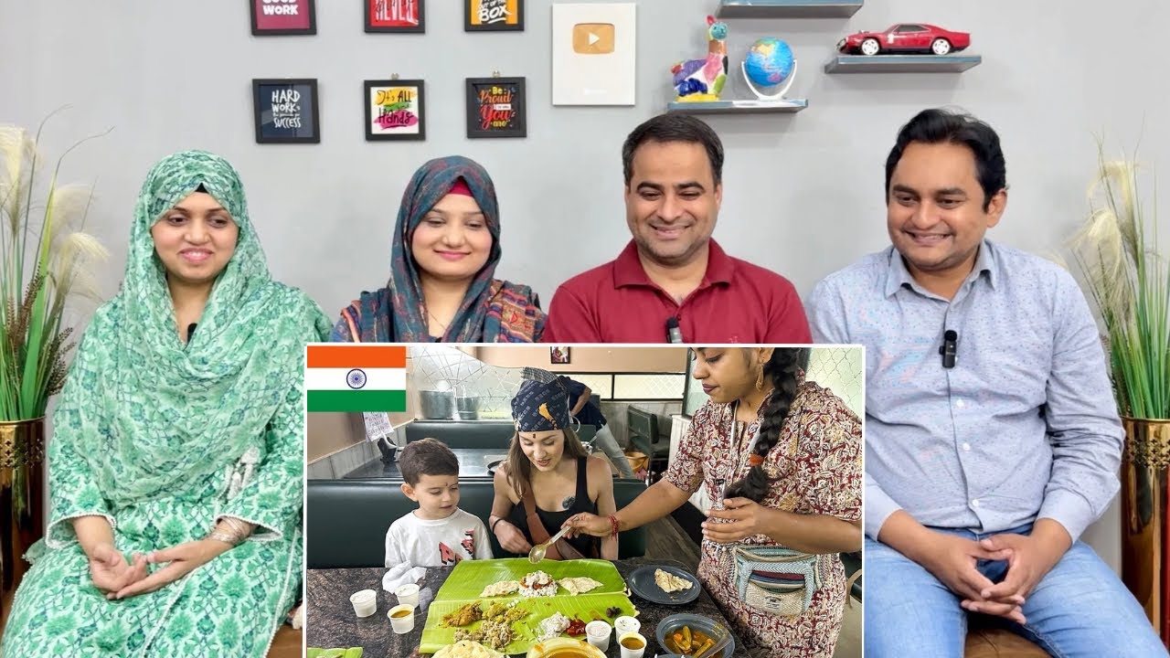 Иностранцы впервые пробуют вегетарианскую кухню Кералы! | Едим по-настоящему индийски!