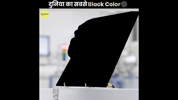 दुनियां का सबसे Black Color 😮 | World's Darkest Black Color | The Fact | #shorts #ytshorts