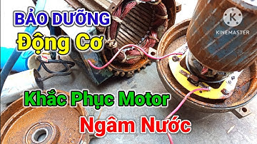 Cách bảo dưỡng động cơ, khắc phục motor ngâm nước.