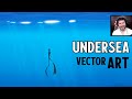 Inkscape Tutorial: Undersea Vector Design Inspired By Disney Pixar&#39;s Luca