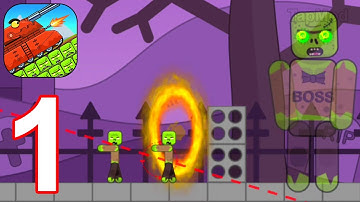 Tank vs Zombies: Tank Battle - Gameplay Walkthrough Part 1 Level 1-27 (Android, iOS)