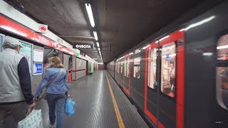 Italy, Milano, metro ride from Sesto Marelli to Turro