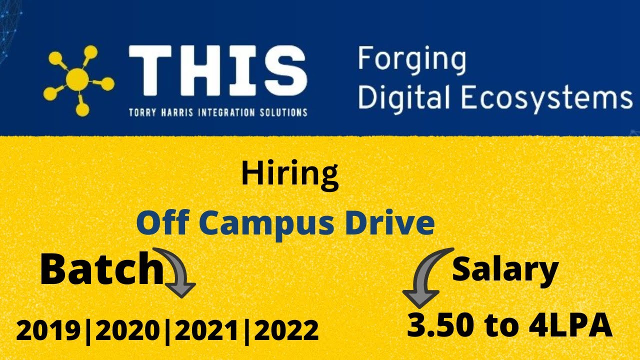 Torry Harris THIS Off Campus Drive For Fresher Hiring Software 