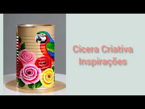 Nesse vídeo confira LATAS DECORADAS