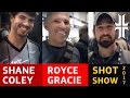 Royce Gracie, Shane Coley, &amp; John Lovell at SHOT Show 2017