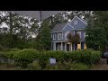 Walking north carolina neighborhoods in the rain and wind  nature sounds for sleep and study