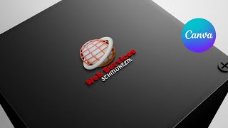 "Web Service" Professional 3D Logo Design in Canva with Mock-up #logo #graphic #viralvideo