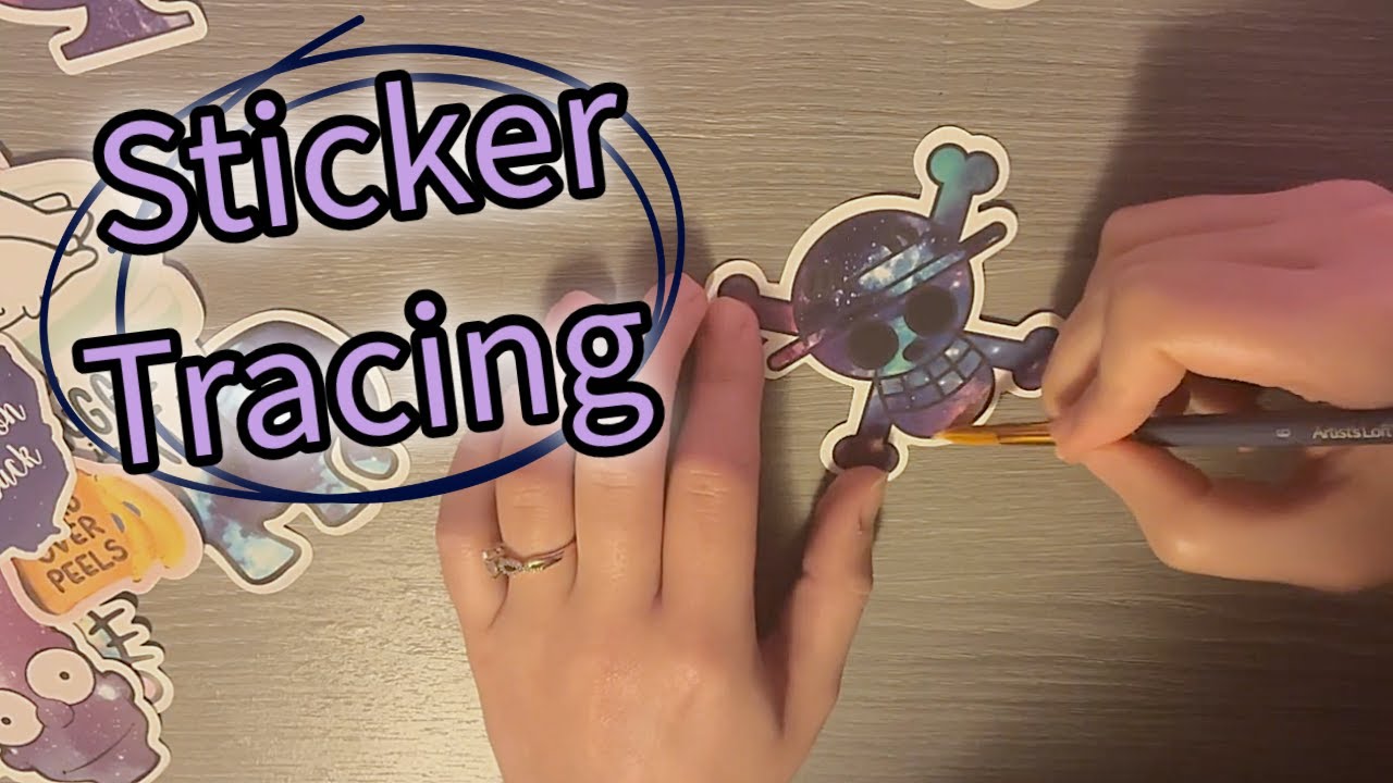 💜 ASMR Sticker Tracing ✨ Soft Whispers & Relaxing Chat