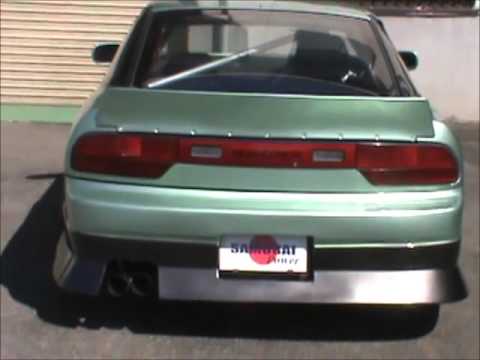 180SX爆音W出しｵｰﾙｽﾃﾝﾏﾌﾗｰ SAMURAI・POWER - YouTube