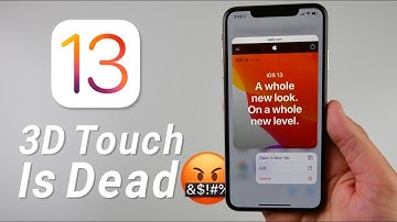 3D Touch is DEAD With iOS 13