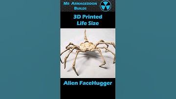 3D Printed Life Size Alien FaceHugger 💀#shorts