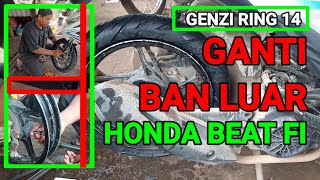 Download Lagu HONDA BEAT FI GANTI BAN LUAR || FDR GENZI RING 14