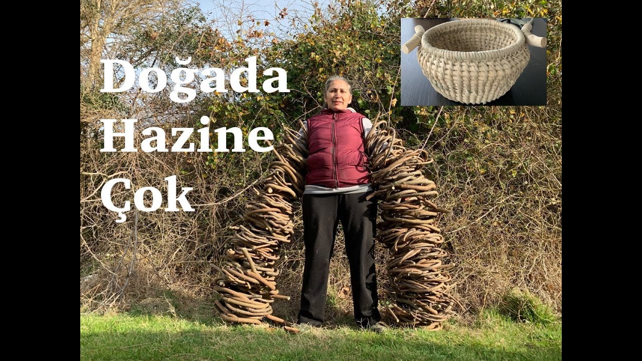 SARMAŞIKTAN SEPET YAPTIM.