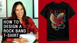 Design a Band Shirt With Me! From Sketch to Vector Art