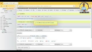 MySQL  database with multiple Table database with insert,delete,edit,update data.