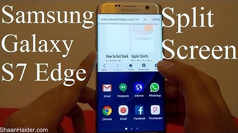 Samsung Galaxy S7 Edge - How to Use the Split Screen or Dual Window for Better Productivity
