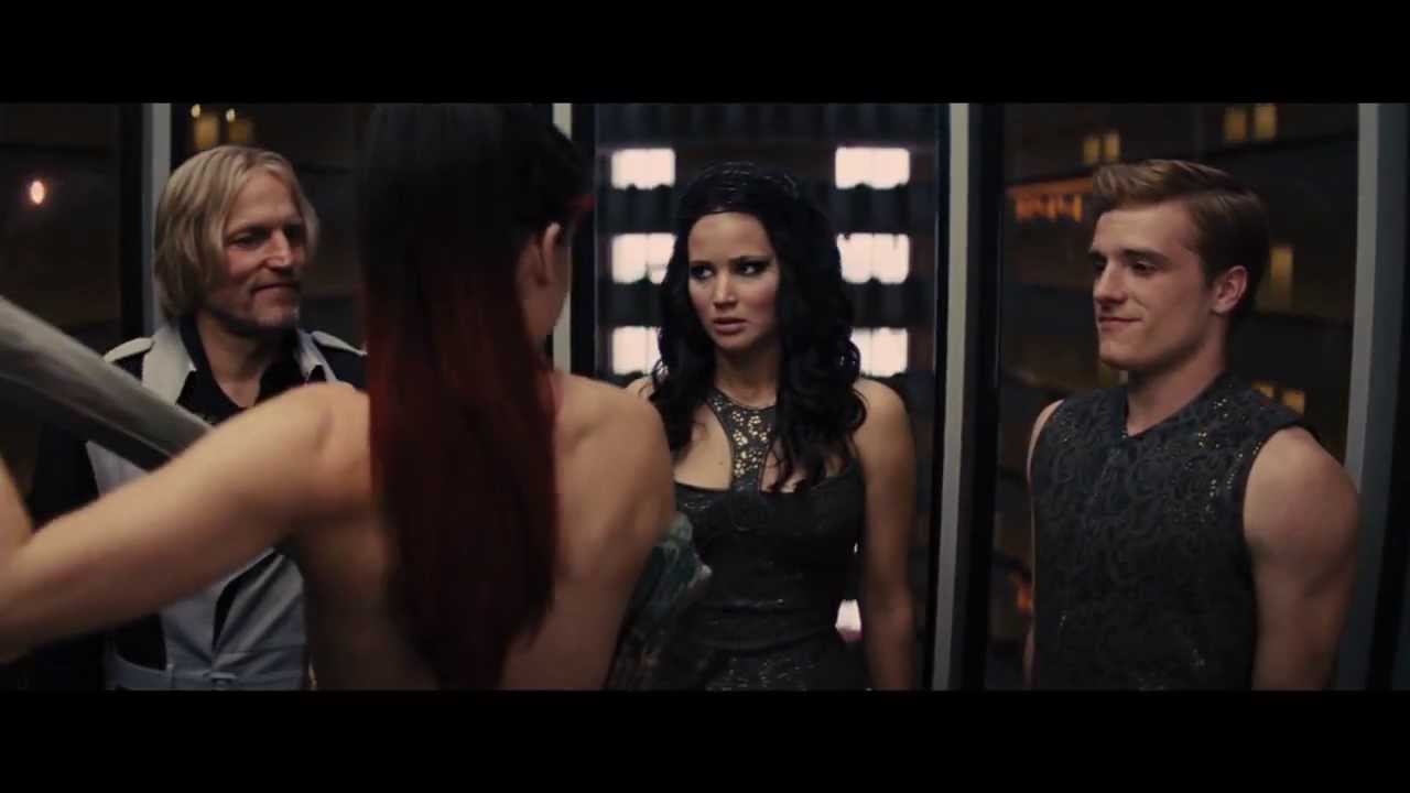 Hunger Games: Catching Fire - Johanna Elevator Striptease - YouTube.