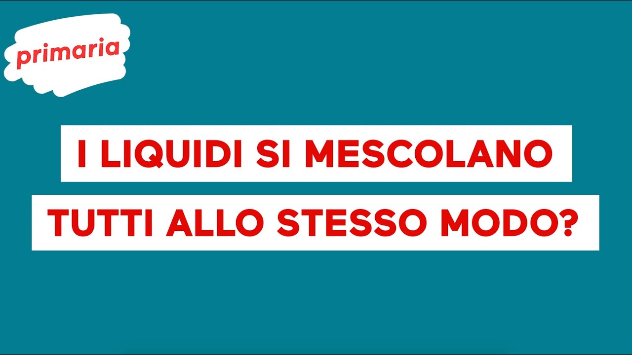 Esperimento sulla densit: i liquidi sono tutti uguali?
