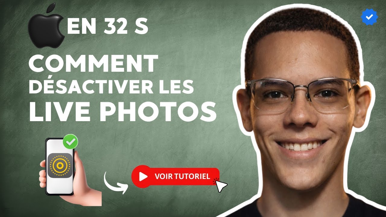 Comment Désactiver les LIVE PHOTOS sur iPHONE en 32 S - YouTube