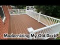 How to Re-Build your Deck Start to Finish DIY | Installing Trex Decking and PVC Railing Part 1