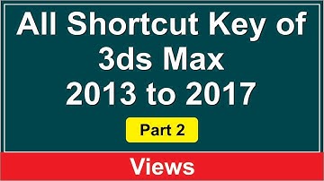 All Shortcut Key of 3ds Max 2013 to 2017 - Part 2 Views