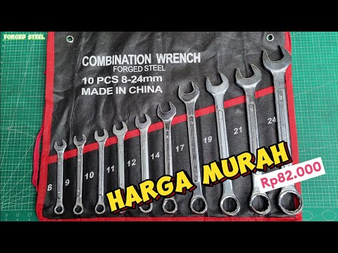 Kunci Ring Pas Set MURAH TANPA MERK FORGED STEEL