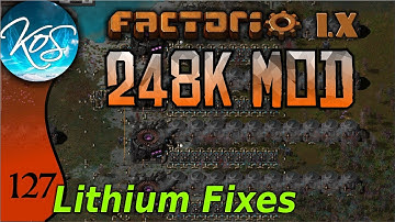 Factorio 248k Mod 127 - LITHIUM FIX! - Tips & Tricks