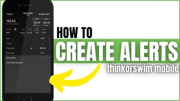 How to Create Alerts on the ThinkorSwim Mobile App | TOS Mobile Tutorial