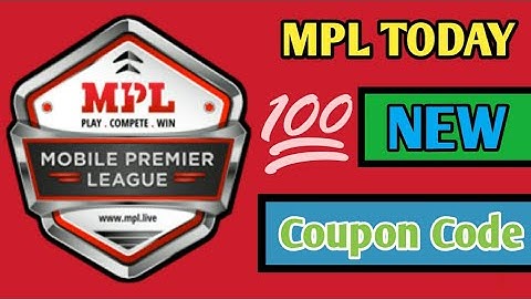 Mpl New Coupon Code | Mpl pro today Free token coupon code | Technical Gaurav
